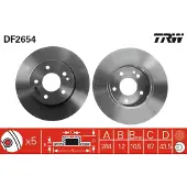 TRW Jarrulevy (1kpl) DF2654
