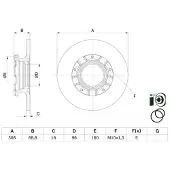 Bosch Jarrulevy (1kpl) 0 986 479 F62