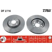 TRW Jarrulevy (1kpl) DF2716