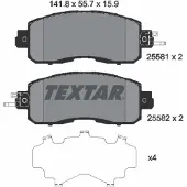 Textar Jarrupalasarja (4kpl), levyjarru 2558101