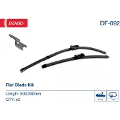 Denso Pyyhkijänsulka DF-092, 600/380mm, Edessä, 2 Kappale