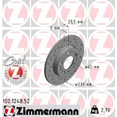 ZIMMERMANN Jarrulevy (1kpl) 100.1248.52