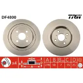 TRW Jarrulevy (1kpl) DF4800