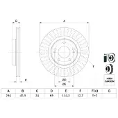 Bosch Jarrulevy 0 986 479 E76, 1 Kappale