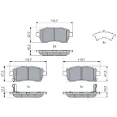 Bosch Jarrupalasarja (4kpl), levyjarru 0 986 460 075