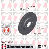 ZIMMERMANN Jarrulevy (1kpl) 600.3250.52