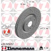 ZIMMERMANN Jarrulevy (1kpl) 430.2650.52