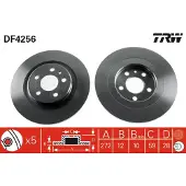 TRW Jarrulevy DF4256 takana, täysi, 1 Kappale