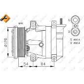 NRF Kompressori, ilmastointilaite 32484