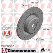 ZIMMERMANN Jarrulevy (1kpl) 150.2945.52