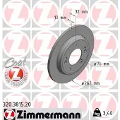 ZIMMERMANN Jarrulevy (1kpl) 320.3815.20