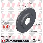 ZIMMERMANN Jarrulevy (1kpl) 380.2173.20