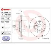 Brembo Jarrulevy (1kpl) 09.C176.11