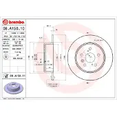 Brembo Jarrulevy (1kpl) 08.A150.11