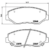 Brembo Jarrupalasarja (4kpl), levyjarru P 28 035