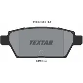 Textar Jarrupalasarja (4kpl), levyjarru 2458102
