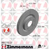 ZIMMERMANN Jarrulevy (1kpl) 380.2113.20