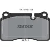 Textar Jarrupalasarja (4kpl), levyjarru 2021701