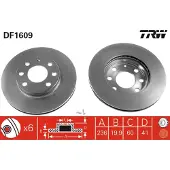 TRW Jarrulevy (1kpl) DF1609