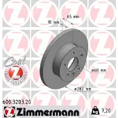 ZIMMERMANN Jarrulevy (1kpl) 600.3203.20