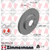 ZIMMERMANN Jarrulevy (1kpl) 150.2924.20