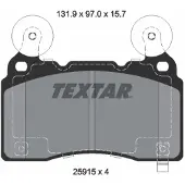 Textar Jarrupalasarja (4kpl), levyjarru 2591501