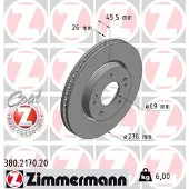 ZIMMERMANN Jarrulevy (1kpl) 380.2170.20