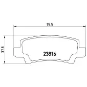 Brembo Jarrupalasarja (4kpl), levyjarru P 83 065