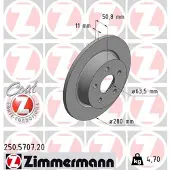 ZIMMERMANN Jarrulevy (1kpl) 250.5707.20