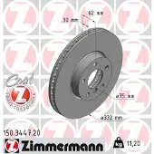 ZIMMERMANN Jarrulevy (1kpl) 150.3447.20
