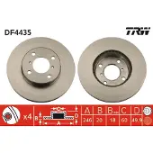 TRW Jarrulevy (1kpl) DF4435