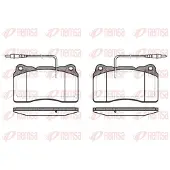 REMSA Jarrupalat Etu, 0666.14 - Peugeot - 607, 807. Citroen - C8. Fiat - Ulysse