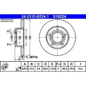 Ate Jarrulevy Power Disc 24.0310-0224.1, 1 Kappale