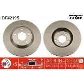 TRW Jarrulevy (1kpl) DF4219S