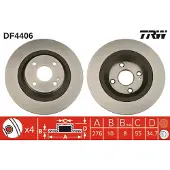 TRW Jarrulevy (1kpl) DF4406