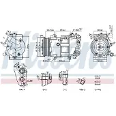Nissens Kompressori, ilmastointilaite 891109