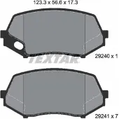 Textar Jarrupalasarja (4kpl), levyjarru 2924001