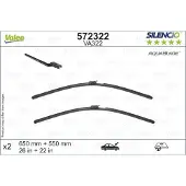 Valeo Pyyhkijänsulka AquaBlade 572322, 650/550mm, Edessä, 2 Kappale