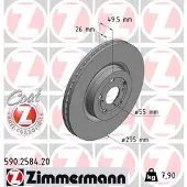 ZIMMERMANN Jarrulevy (1kpl) 590.2584.20
