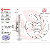 Brembo Jarrulevy 09D89823 edessä, tuuletettu, erittäin hiilihappoinen, 1 Kappale