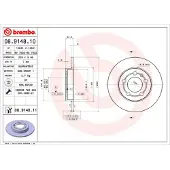 Brembo Jarrulevy 8914811 takana, täysi, 1 Kappale