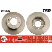 TRW Jarrulevy (1kpl) DF6120