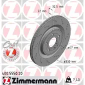 ZIMMERMANN Jarrulevy (1kpl) 400.5550.20