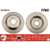 TRW Jarrulevy DF4915 takana, täysi, 1 Kappale