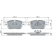 Bosch Jarrupalasarja (4kpl), levyjarru 0 986 460 131