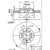 Brembo Jarrulevy 9574521 edessä, tuuletettu, erittäin hiilihappoinen, 1 Kappale