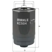 MAHLE ORIGINAL Polttoainesuodatin Mahle, KC 504 - Hyundai - Santa fè, Grand santa. Kia - Sorento