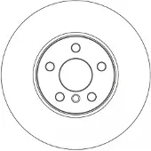 TRW Jarrulevy SINGLE DF6834S, 1 Kappale