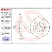 Brembo Jarrulevy 08C13511 takana, täysi, 1 Kappale