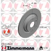 ZIMMERMANN Jarrulevy (1kpl) 370.4406.20
